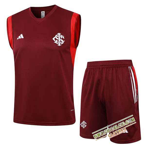Kit Canotta Allenamento Internacional Rosso 2024/2025