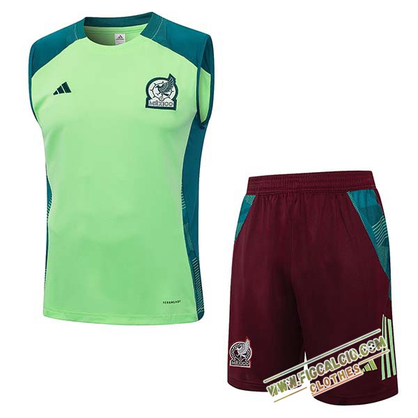 Kit Canotta Allenamento Messico Verde 2024/2025