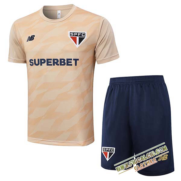 Kit Maglia Allenamento Sao Paulo FC Marrone 2024/2025