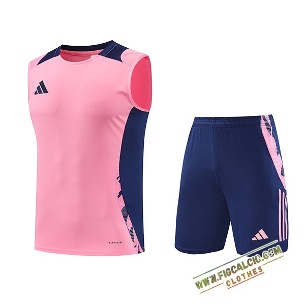 Kit Canotta Allenamento Adidas Rosa/viola 2024/2025