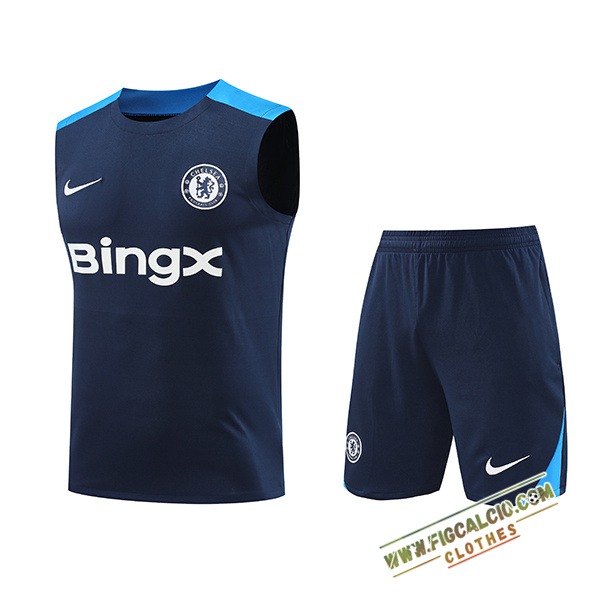 Kit Canotta Allenamento FC Chelsea Blu Reale 2024/2025