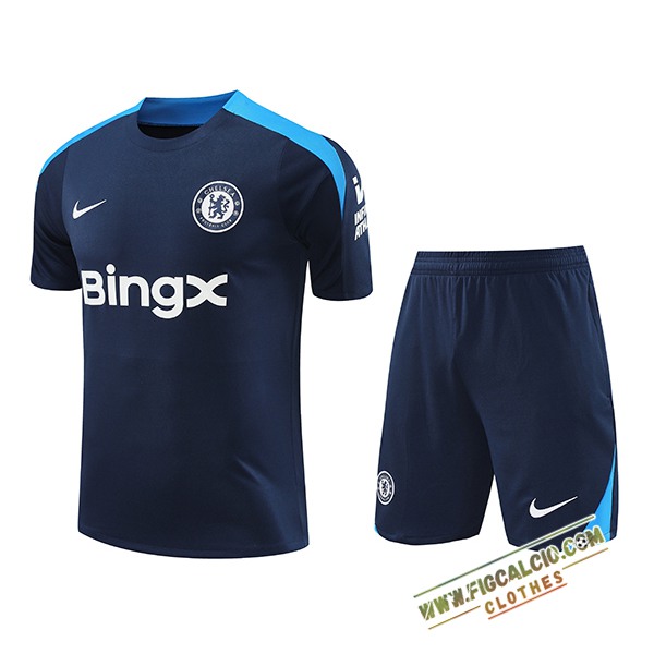 Kit Maglia Allenamento FC Chelsea Blu Reale 2024/2025
