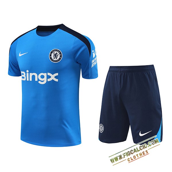 Kit Maglia Allenamento FC Chelsea Blu 2024/2025 -02