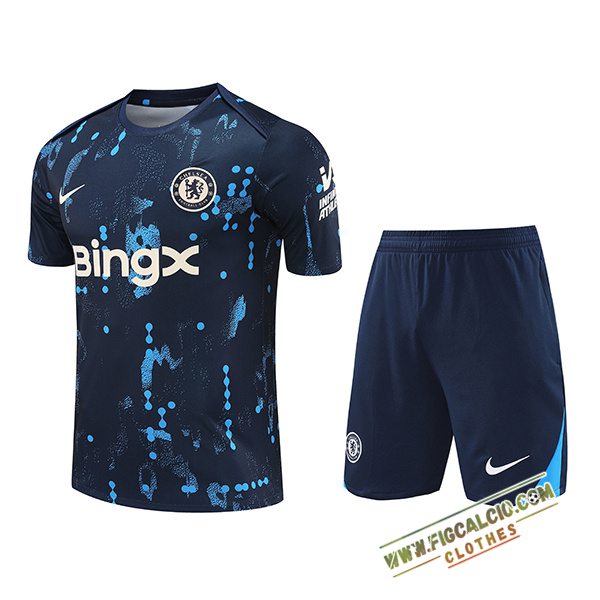Kit Maglia Allenamento FC Chelsea Blu Scuro 2024/2025