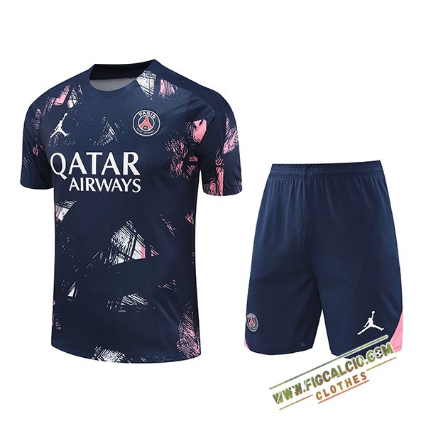 Kit Maglia Allenamento PSG Blu 2024/2025