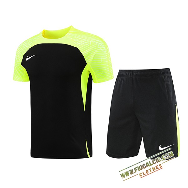 Kit Maglia Allenamento Nike Nero/Verde 2024/2025