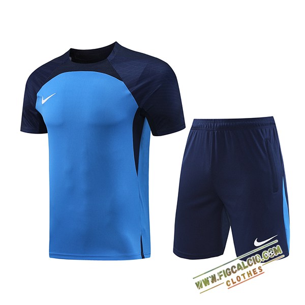 Kit Maglia Allenamento Nike Blu 2024/2025 -04