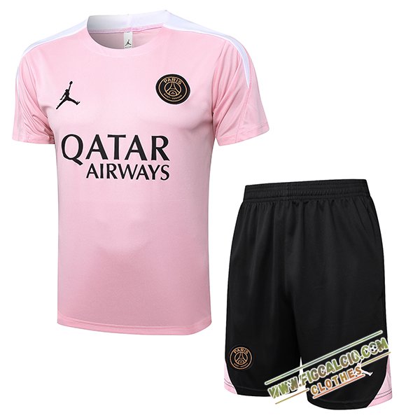 Kit Maglia Allenamento PSG Rosa 2024/2025