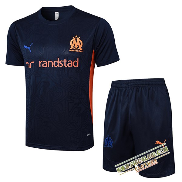Kit Maglia Allenamento Marsiglia Blu Reale 2024/2025