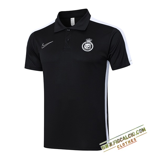 Maglia Polo Al-Nassr Nero/Bianco 2024/2025