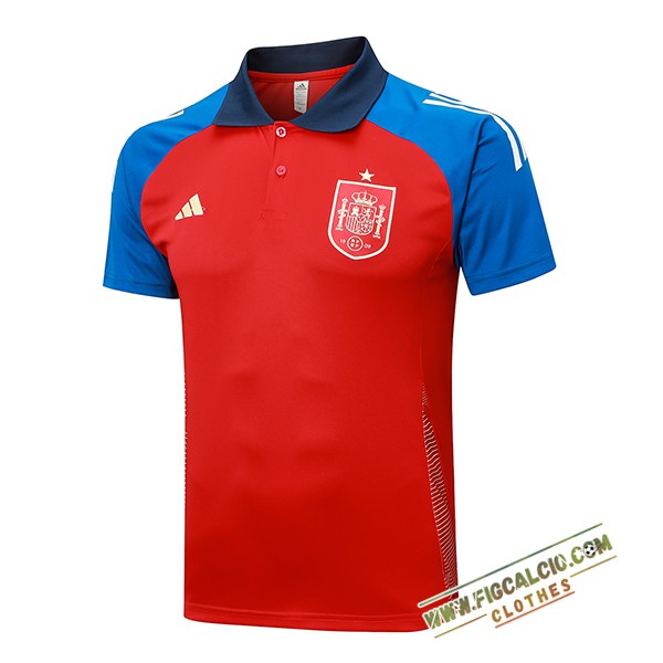 Maglia Polo Spagna Rosso/Blu 2024/2025