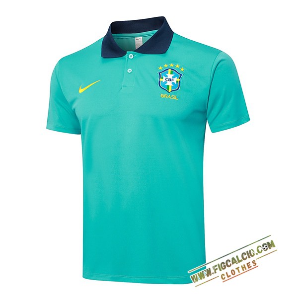 Maglia Polo Brasile Verde/Blu 2024/2025