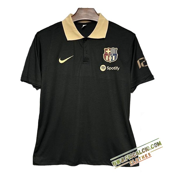 Maglia Polo FC Barcellona Nero/Giallo 2024/2025