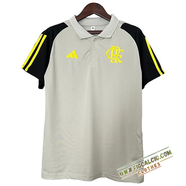 Maglia Polo Flamengo Grigio/Nero 2024/2025