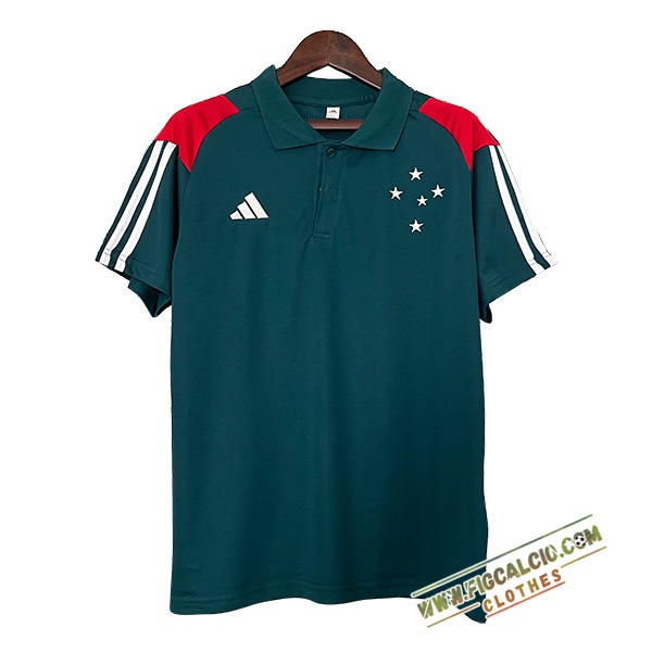 Maglia Polo Cruzeiro Verde/Bianco/Rosso 2024/2025