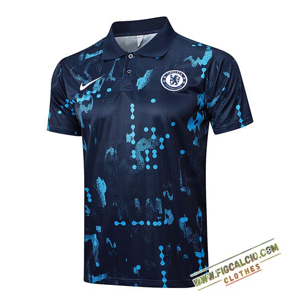 Maglia Polo FC Chelsea Blu Scuro 2024/2025