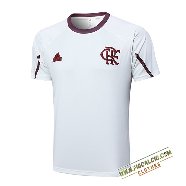 Maglia Allenamento Flamengo Bianco/Rosso 2024/2025
