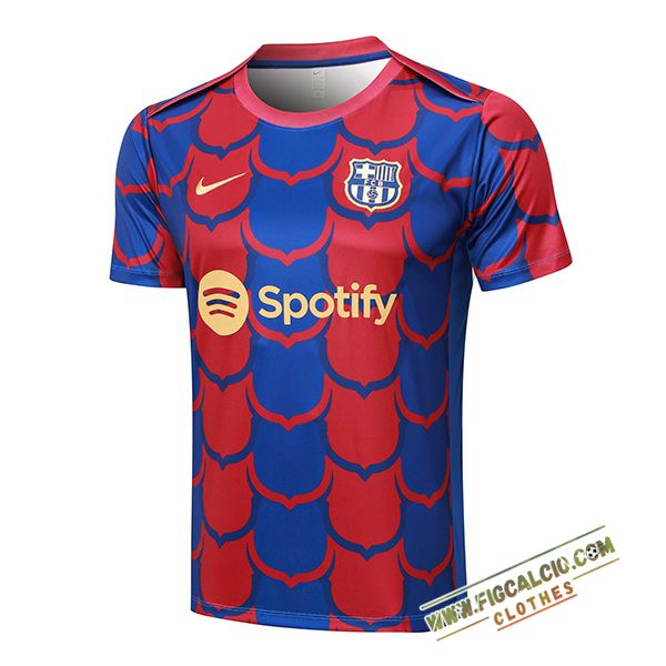 Maglia Allenamento FC Barcellona Rosso/Blu 2024/2025