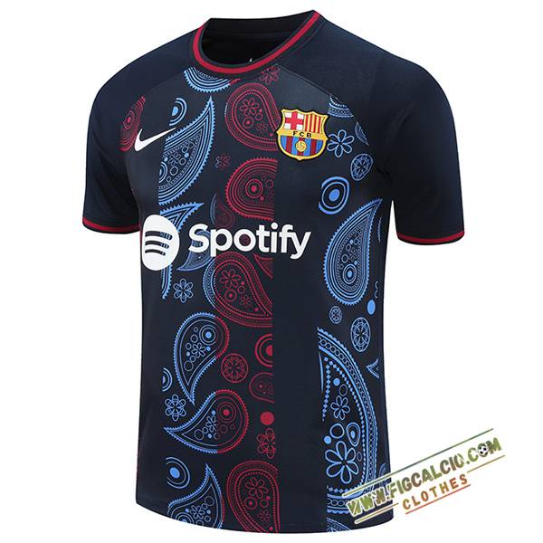 Maglia Allenamento FC Barcellona Nero/Rosso/Blu 2024/2025