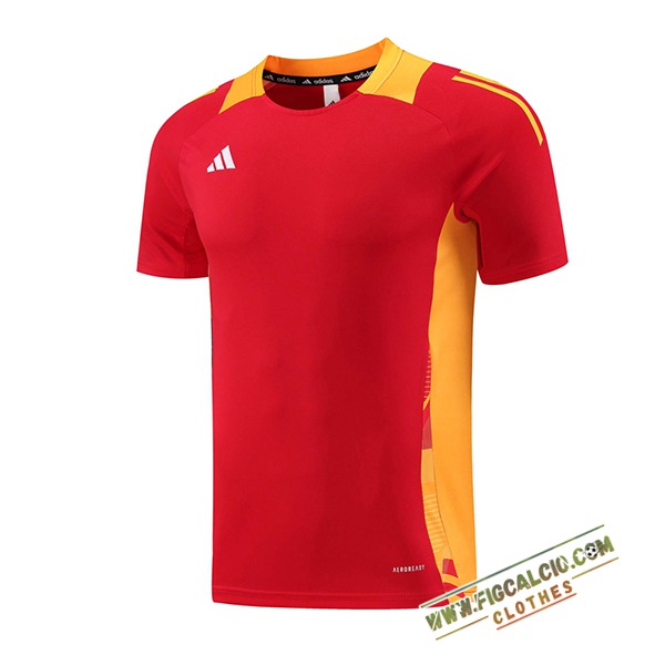 Maglia Allenamento Adidas Rosso/Giallo 2024/2025