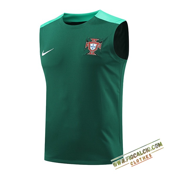 Canotta Allenamento Portogallo Verde 2024/2025