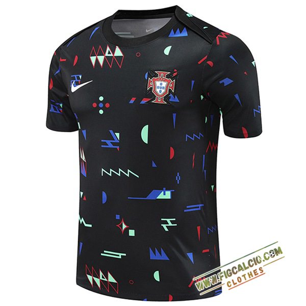 Maglia Allenamento Portogallo Nero 2024/2025