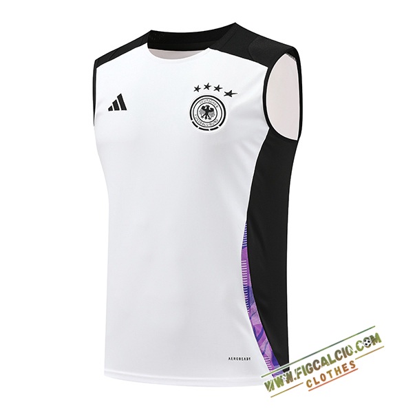 Canotta Allenamento Germania Bianco/Nero/viola 2024/2025 -02
