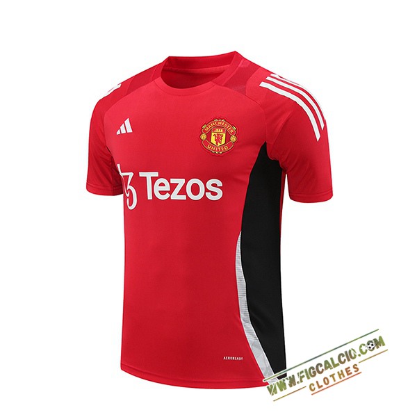 Maglia Allenamento Manchester United Rosso/Nero 2024/2025