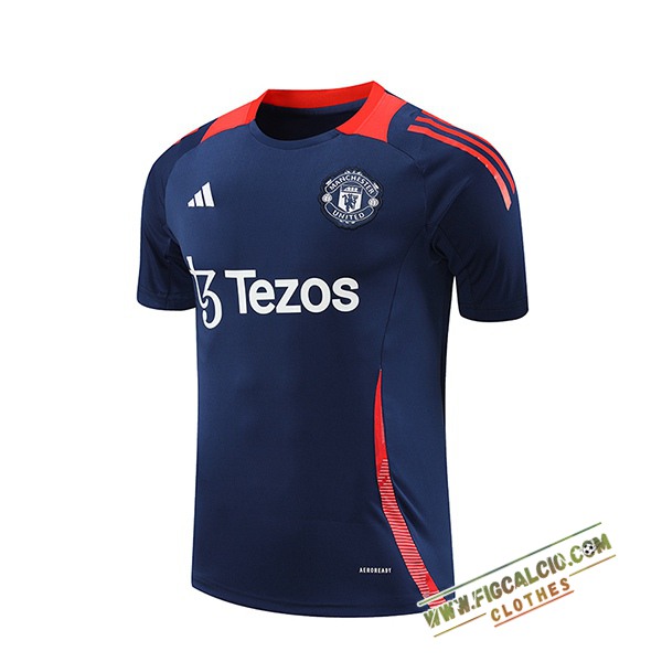 Maglia Allenamento Manchester United Blu Scuro 2024/2025