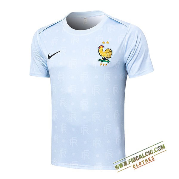 Maglia Allenamento Francia Azzurro 2024/2025