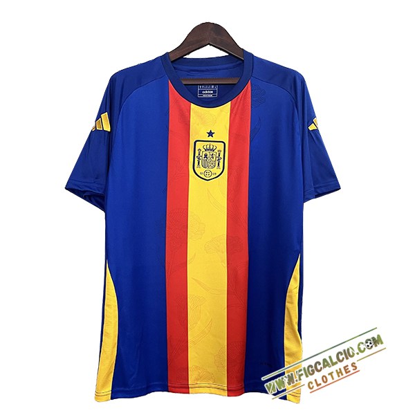 Maglia Allenamento Spagna Blu/Giallo/Rosso 2024/2025