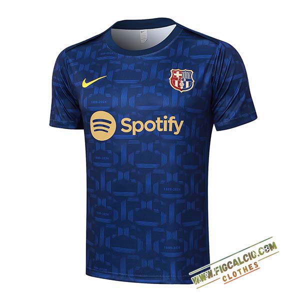 Maglia Allenamento FC Barcellona Blu Reale 2024/2025 -03