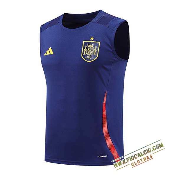 Canotta Allenamento Spagna Blu/Rosso 2024/2025