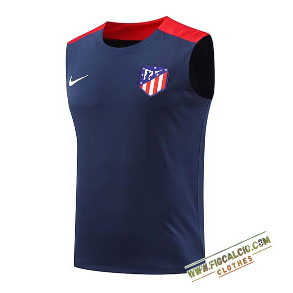 Canotta Allenamento Atletico Madrid Blu/Rosso 2024/2025