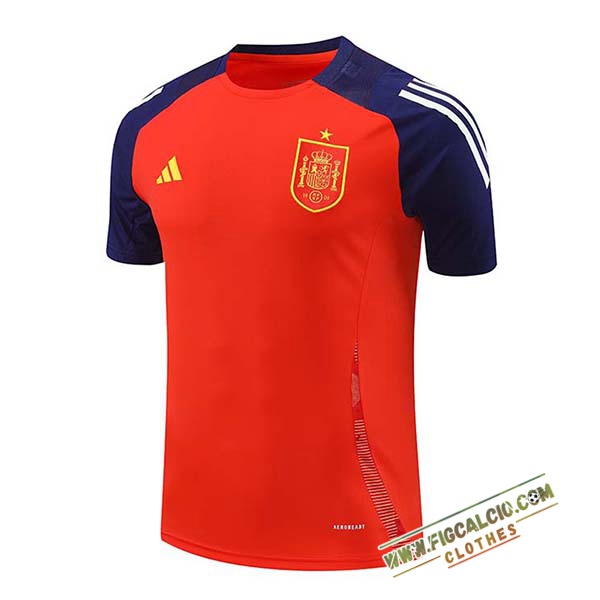 Maglia Allenamento Spagna Rosso/Blu 2024/2025 -04