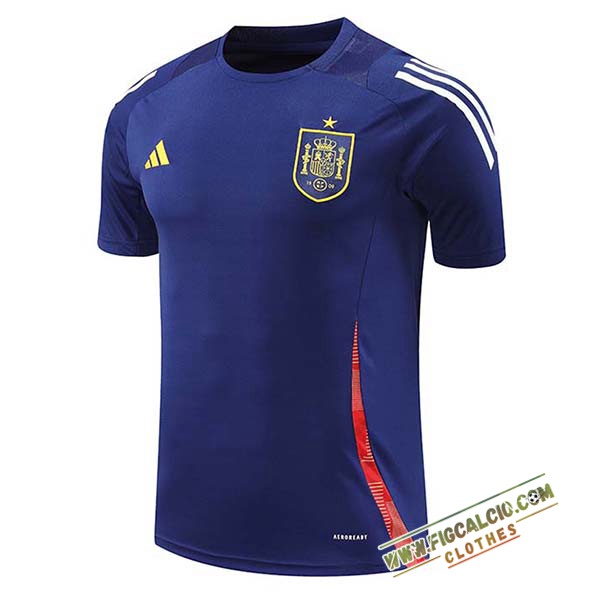 Maglia Allenamento Spagna Blu/Rosso 2024/2025