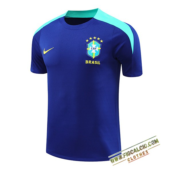 Maglia Allenamento Brasile Blu 2024/2025