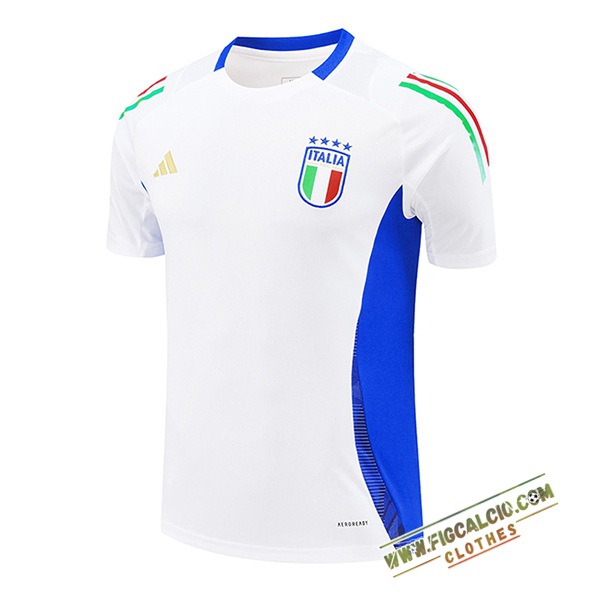 Maglia Allenamento Italia Bianco/Blu 2024/2025