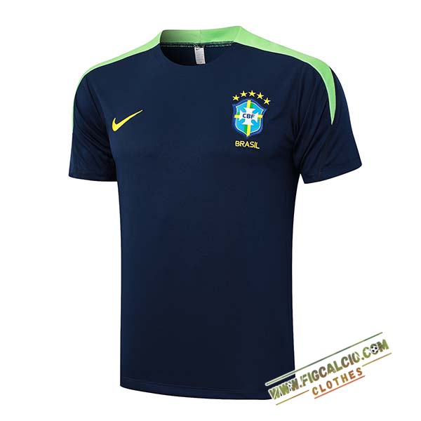 Maglia Allenamento Brasil Blu/Verde 2024/2025