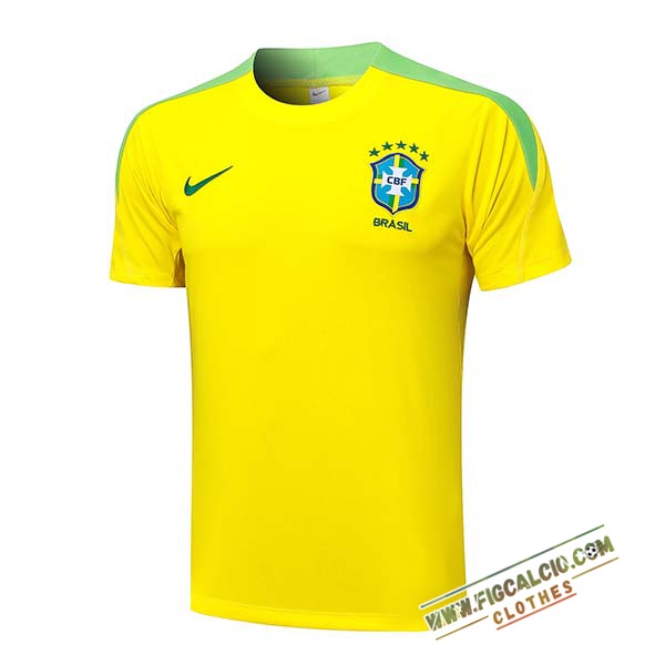 Maglia Allenamento Brasil Giallo/Verde 2024/2025