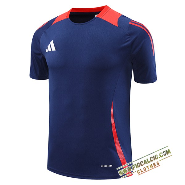 T Shirt Allenamento Adidas Blu/Rosso 2024/2025