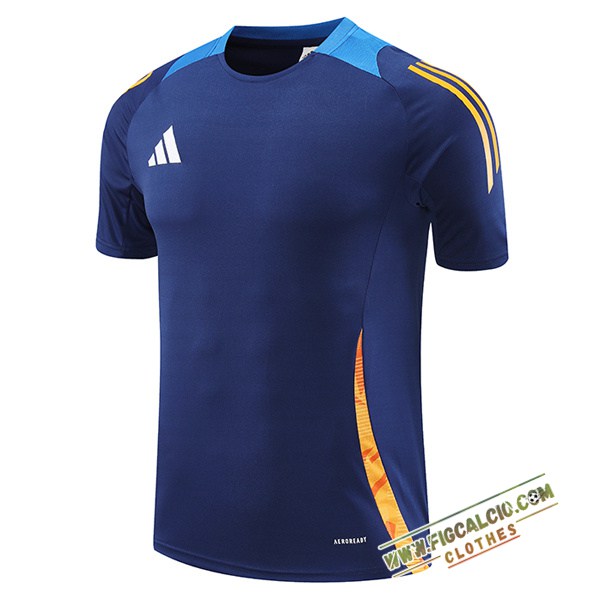 T Shirt Allenamento Adidas Blu/Arancia 2024/2025