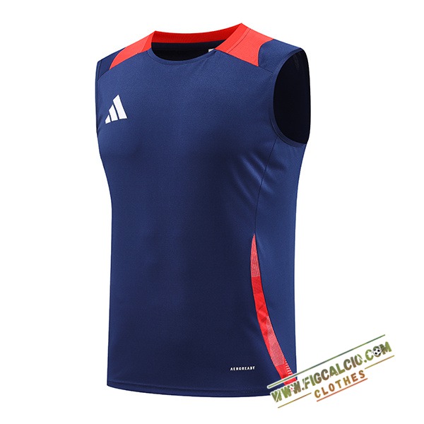 Canotta Allenamento Adidas Blu/Rosso 2024/2025