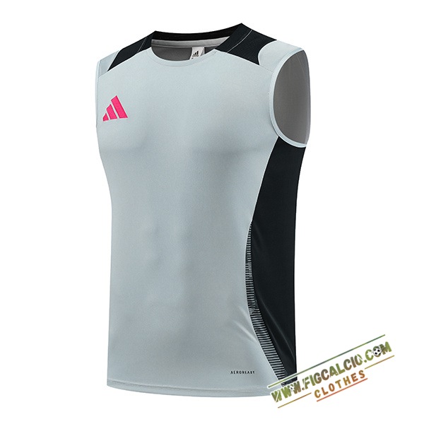 Canotta Allenamento Adidas Grigio/Nero/Rosa 2024/2025