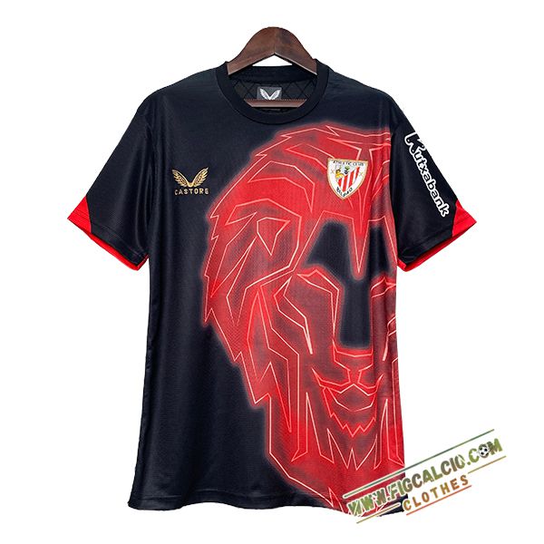 T Shirt Allenamento Athletic Bilbao Nero/Rosso 2024/2025