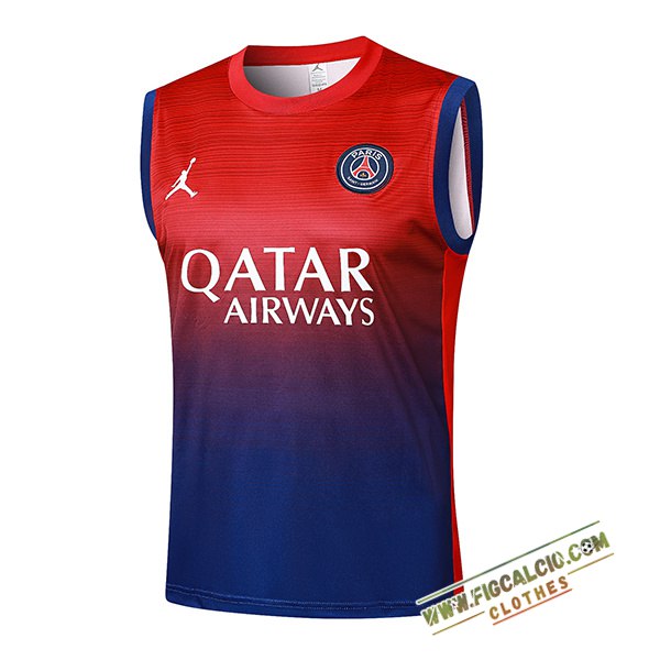 Canotta Allenamento PSG Rosso/Blu 2024/2025 -03