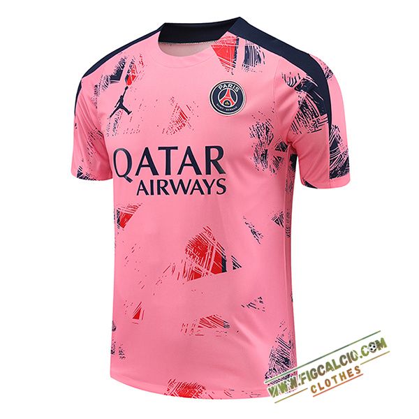 T Shirt Allenamento PSG Rosa/Blu 2024/2025
