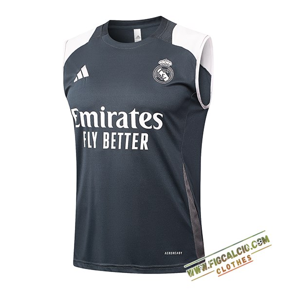 Canotta Allenamento Real Madrid Grigio 2024/2025