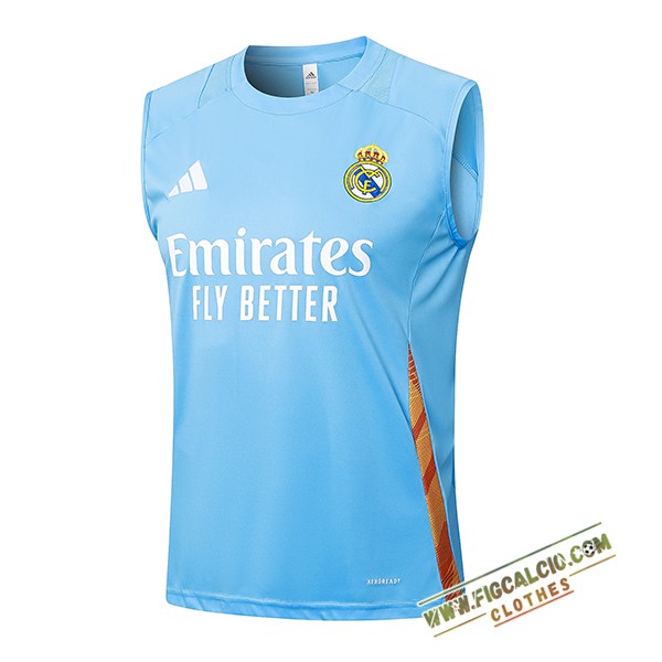 Canotta Allenamento Real Madrid Azzurro 2024/2025