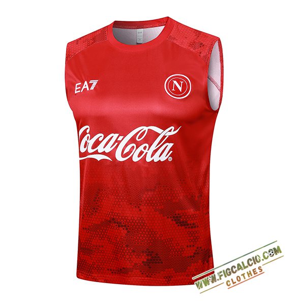 Canotta Allenamento SSC Napoli Rosso 2024/2025